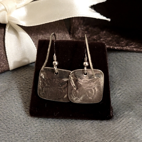Silver Butterfly Earrings - Picture 7 of 9